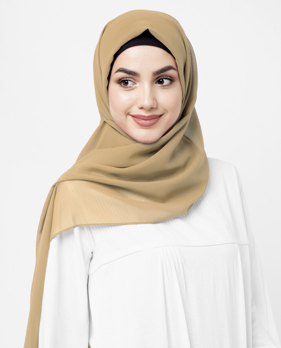 Golden Haze Georgette Scarf Hijab