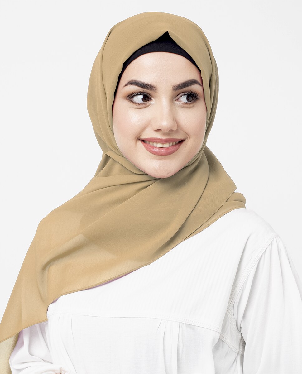 Golden Haze Georgette Scarf Hijab