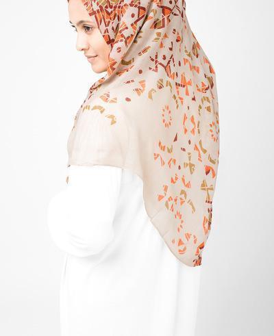 Bone Brown Hijab Regular Brown 