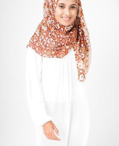 Bone Brown Hijab Regular Brown 