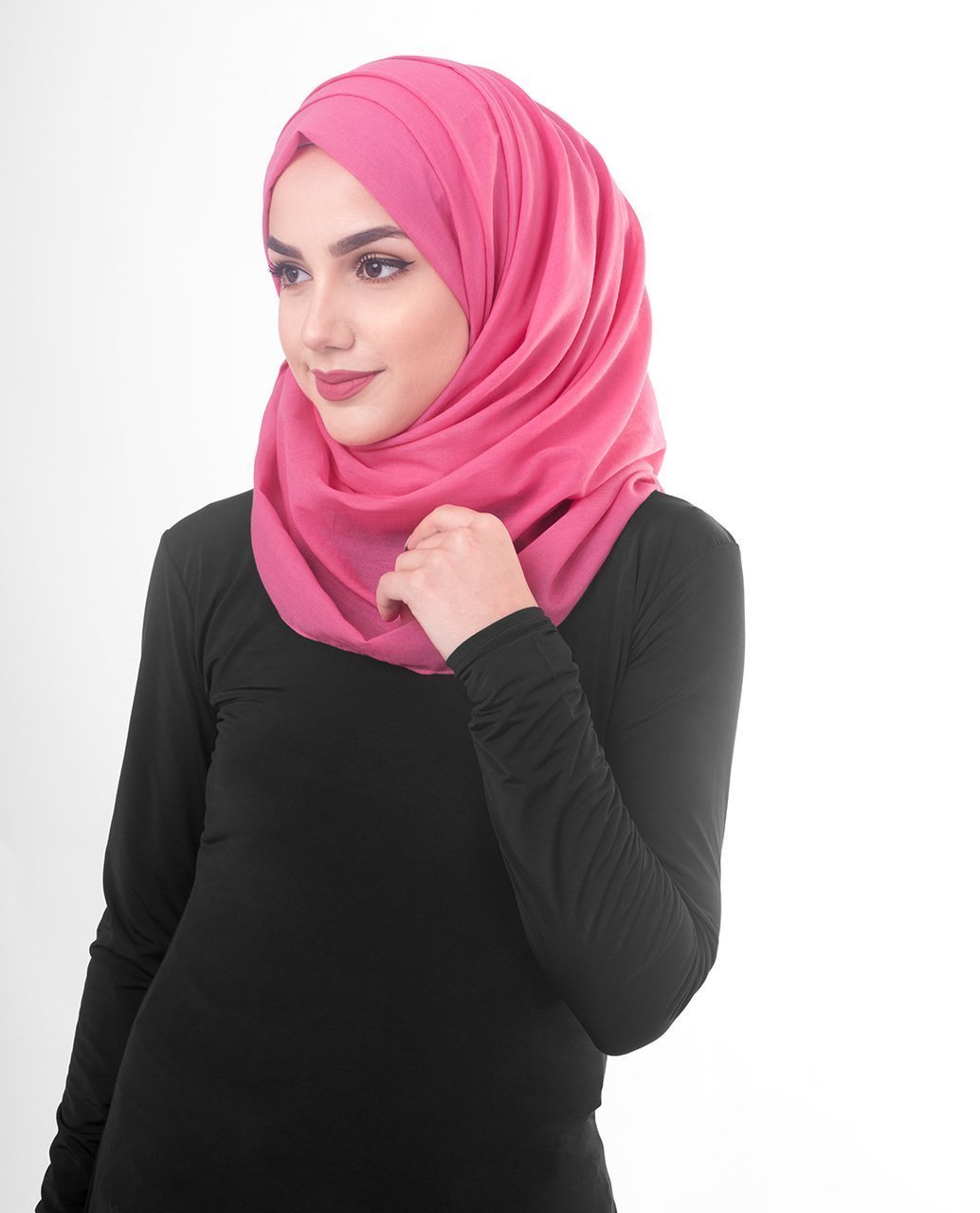 Cotton Voile Hijab in Honeysuckle Regular Honeysuckle 