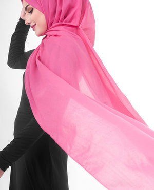 Cotton Voile Hijab in Honeysuckle Regular Honeysuckle 