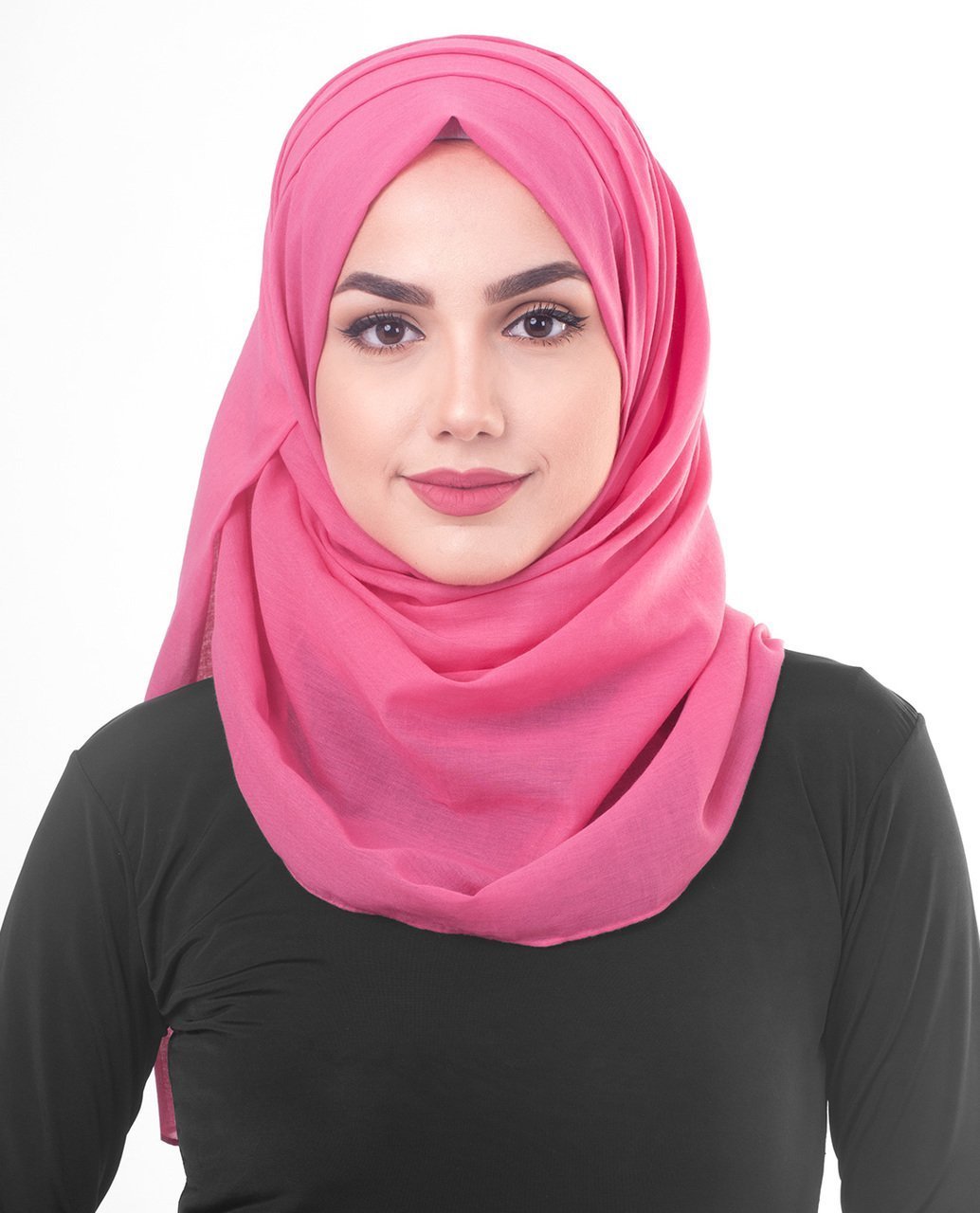 Cotton Voile Hijab in Honeysuckle Regular Honeysuckle 