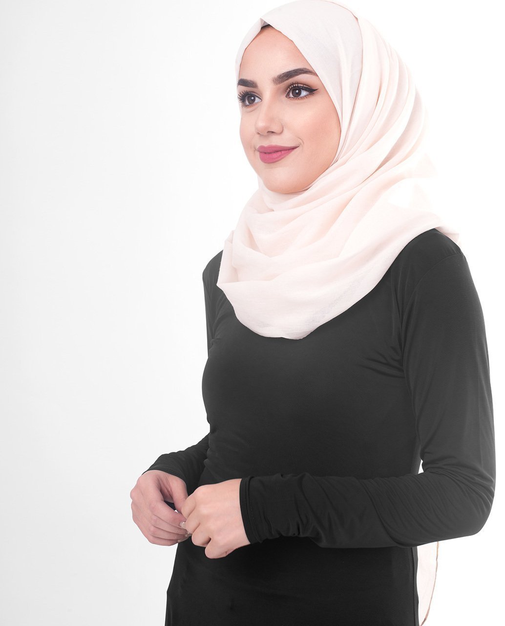 Cotton Voile Hijab in Pale Dogwood Color Regular Pale Dogwood 