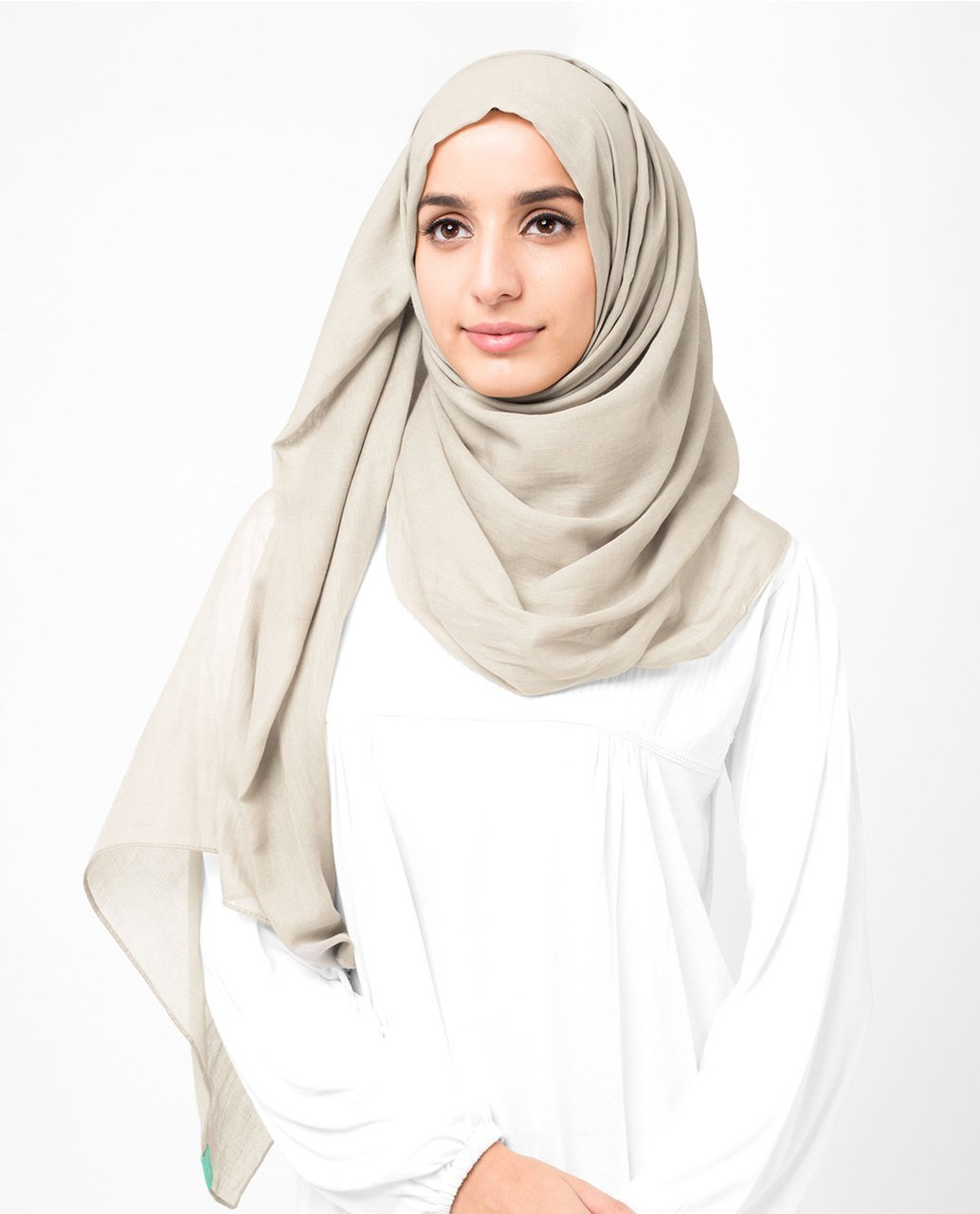 Cotton Voile Hijab in Turtledove Color Regular Turtledove 