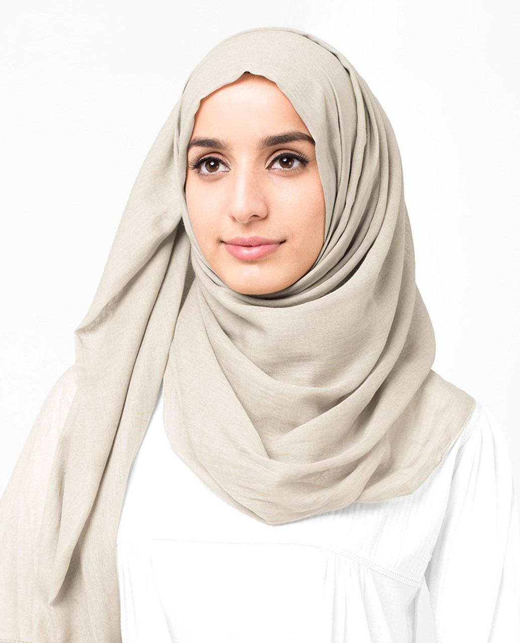 Cotton Voile Hijab in Turtledove Color Regular Turtledove 
