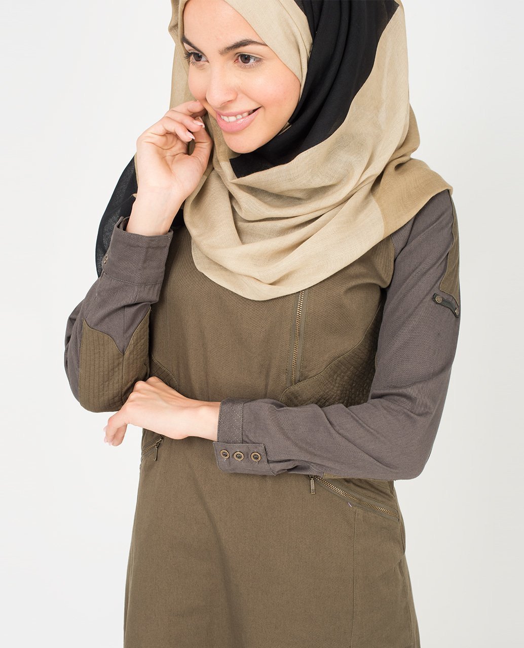 Dark Shadow and Steel Hijab Regular 