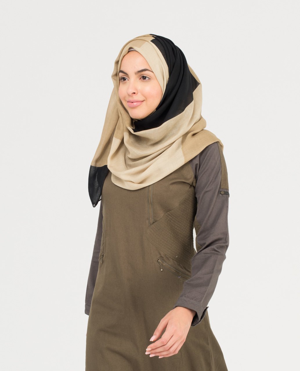 Dark Shadow and Steel Hijab Regular 