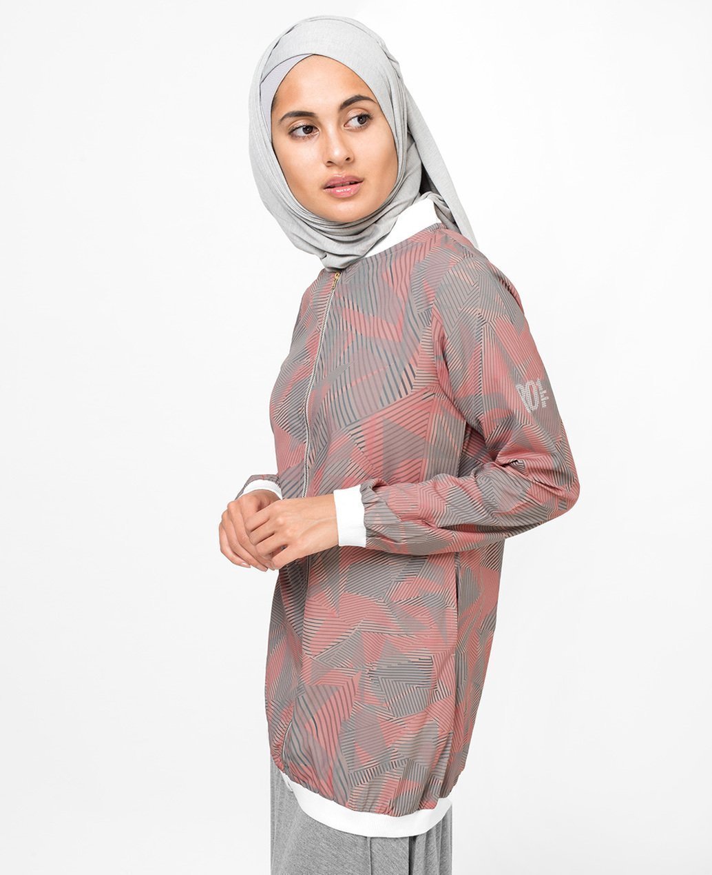 Dusky Pink Polyester Top Slim Dusky Pink 