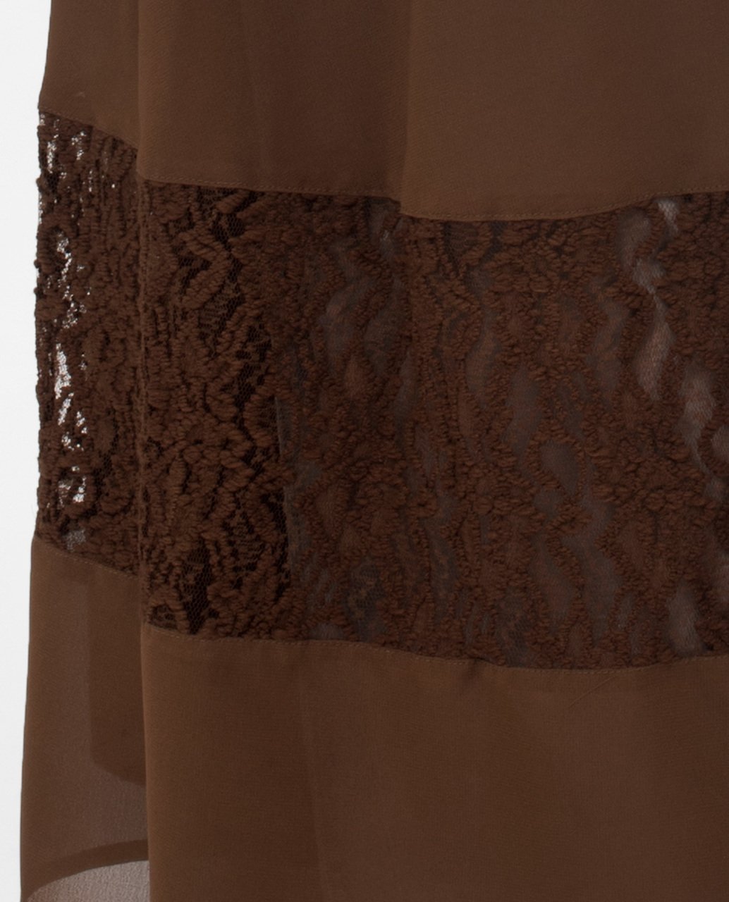 Full Length Brown Elegant Lace Outerwear Small (8-10) Petite (- 5'2") Brown