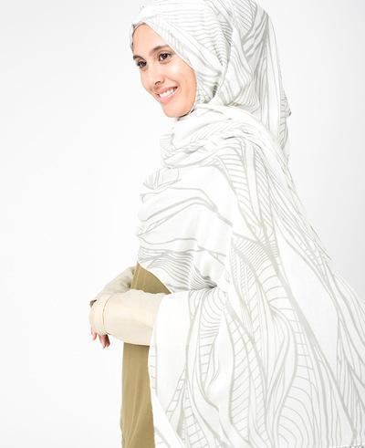 Gardenia Highrise Hijab Medium Snow White 