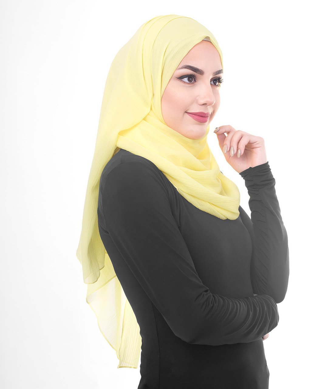 Goldfinch Poly Chiffon Hijab M Goldfinch 