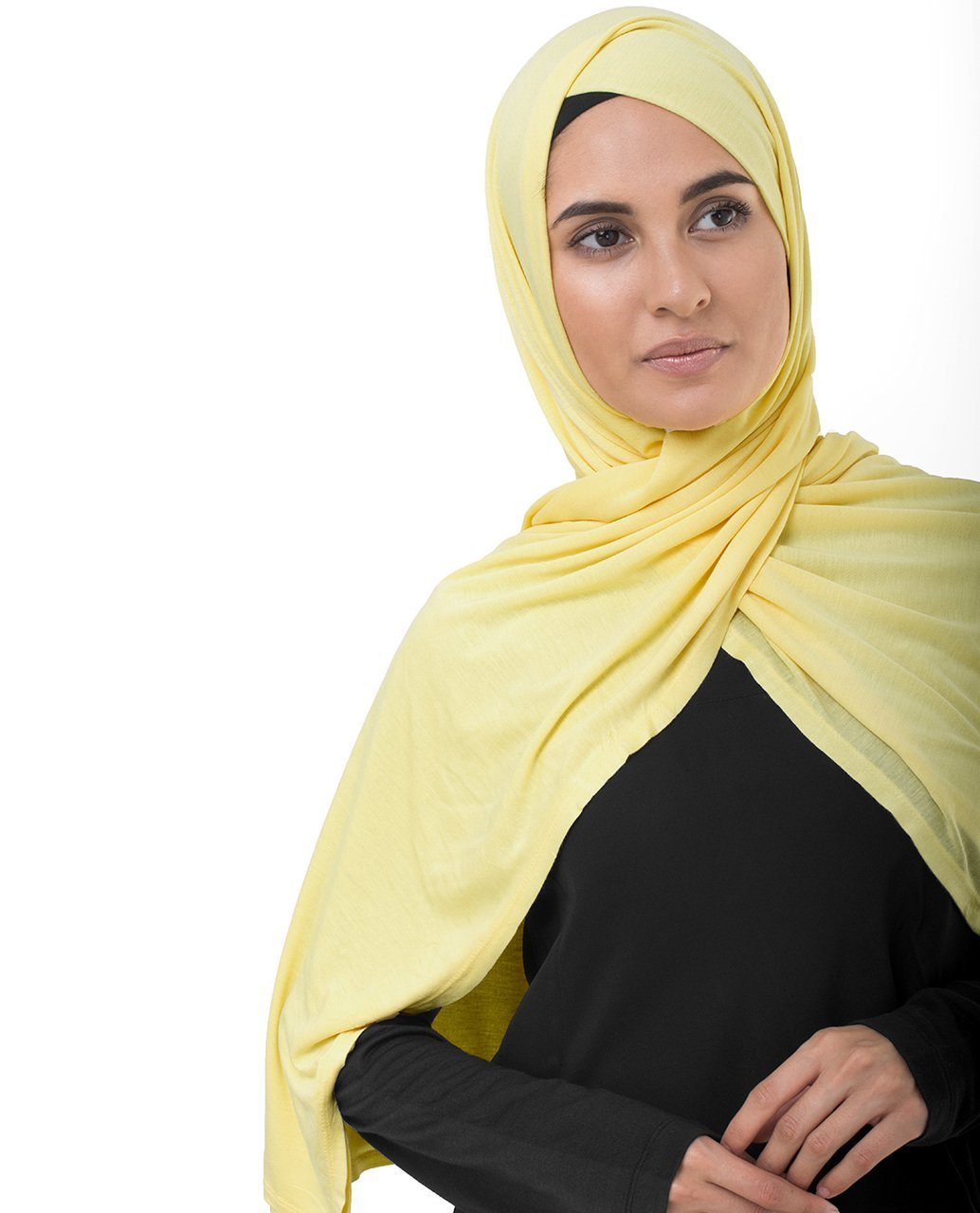 Goldfinch Yellow Viscose Jersey Hijab Regular Goldfinch Yellow 