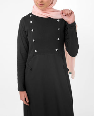 Gorgeous Black Smart Sister Abaya Jilbab S 54 Black