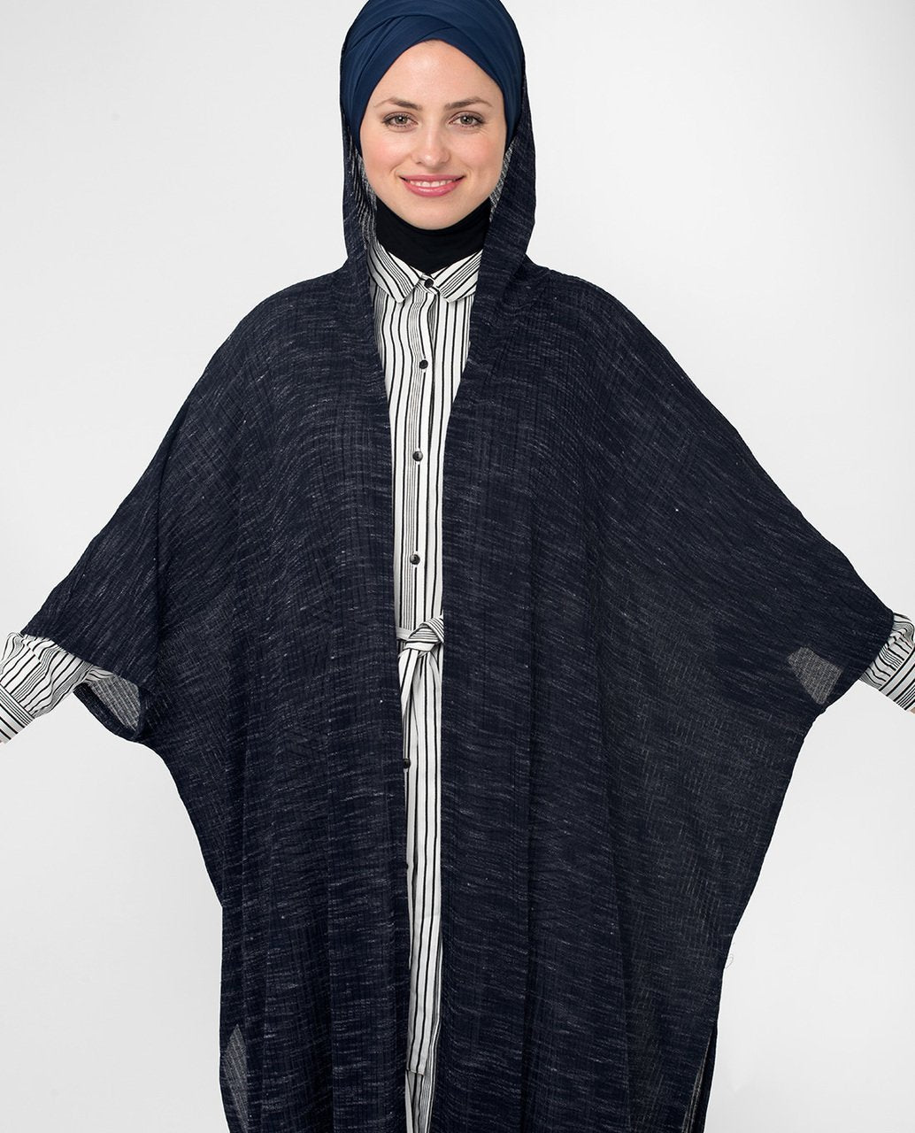 Grey Relaxed Hooded Outerwear Small (8-10) Petite (- 5'2") Grey