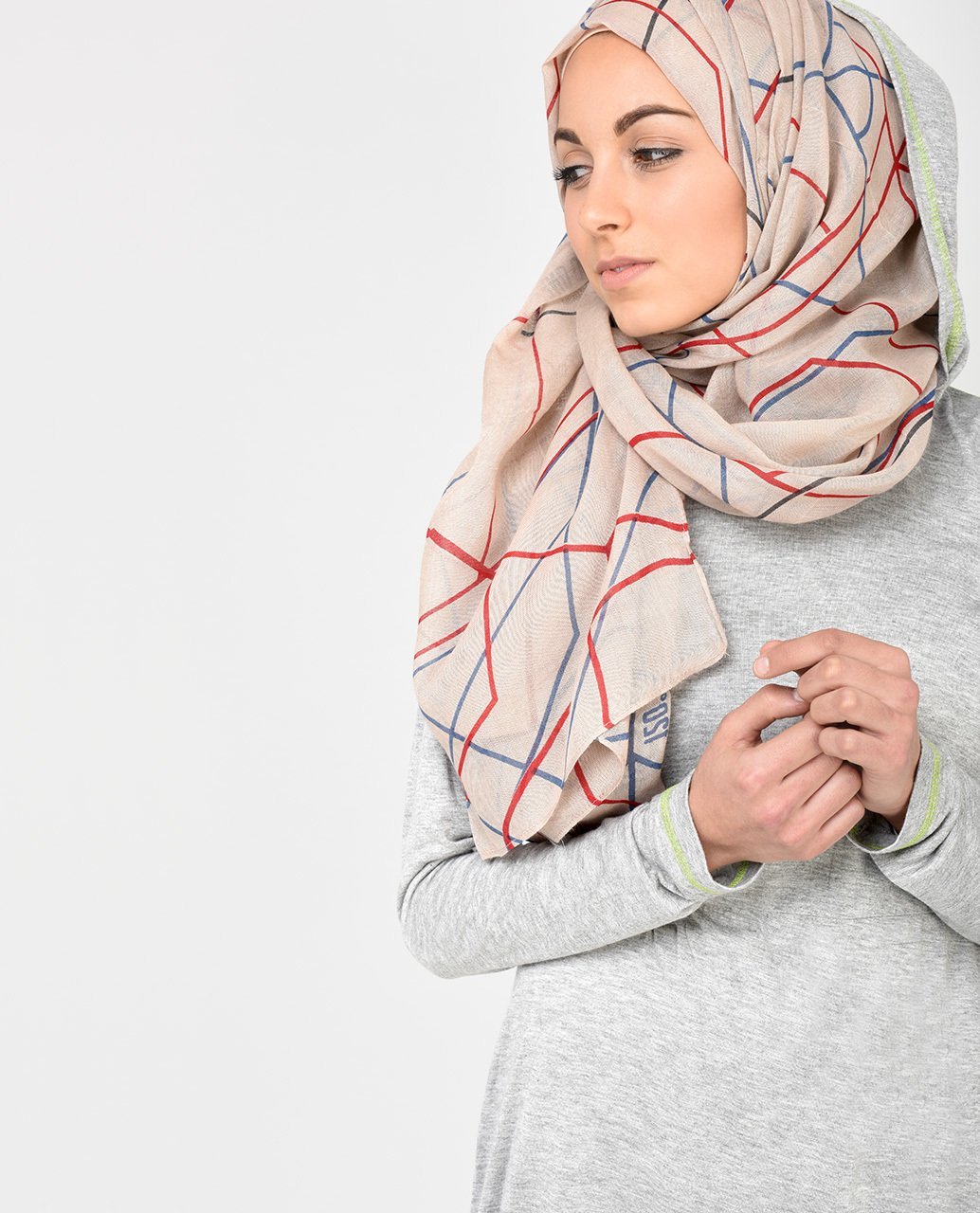 Hooded Longline Jersey Top Slim 