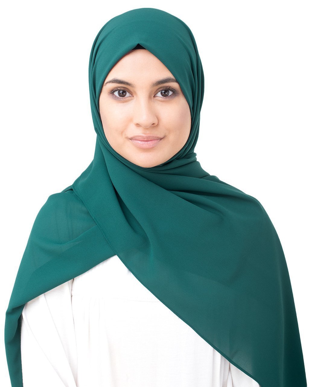 Shop for Georgette Hijab Scarf in June Bug Green Poly - ModestPath.com