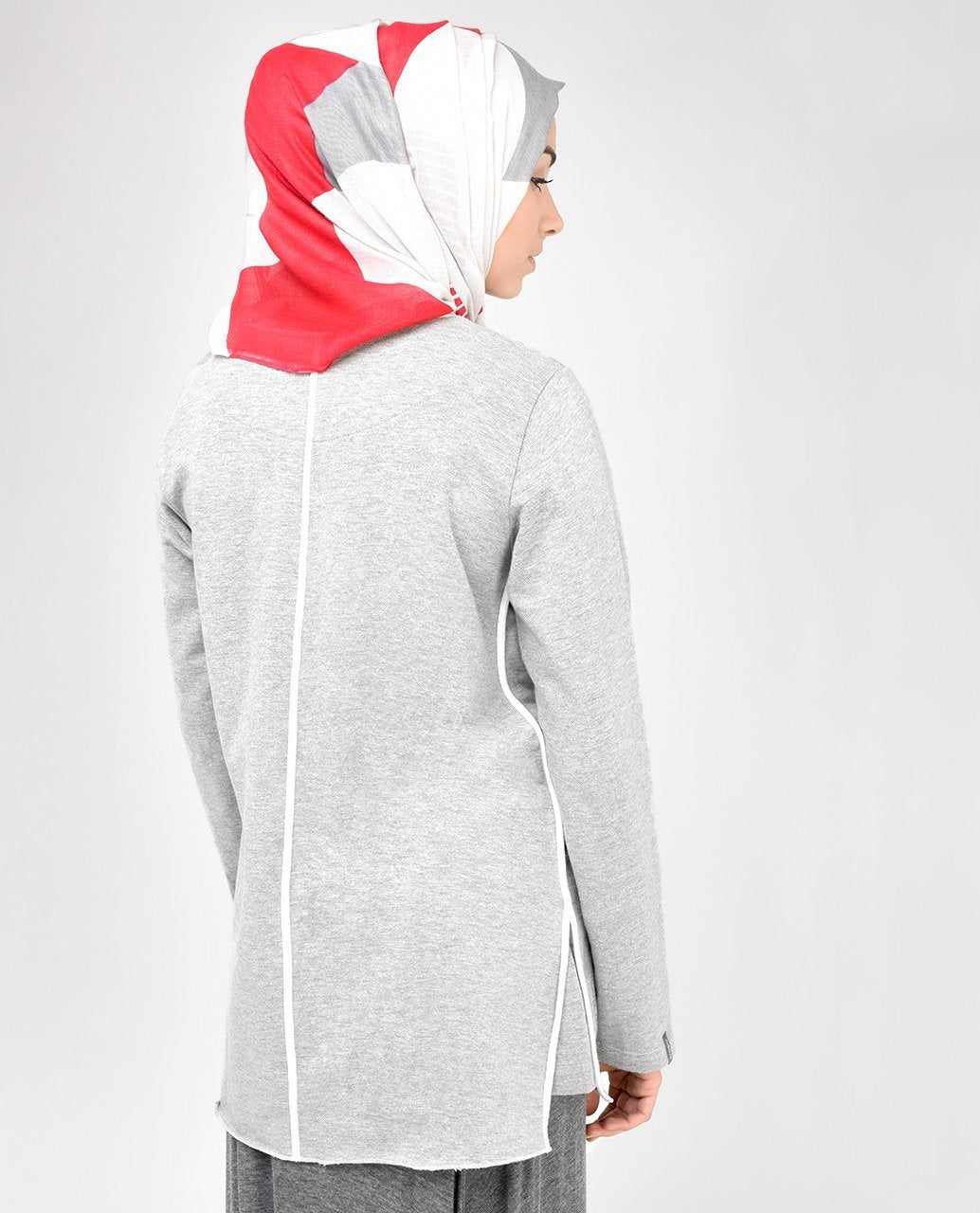 Light Grey Sweatshirt Slim 