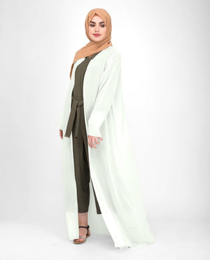 Long Sheer Fairest Dust Outerwear Kimono Small (8-10) Regular (5'2" to 5'6") Green