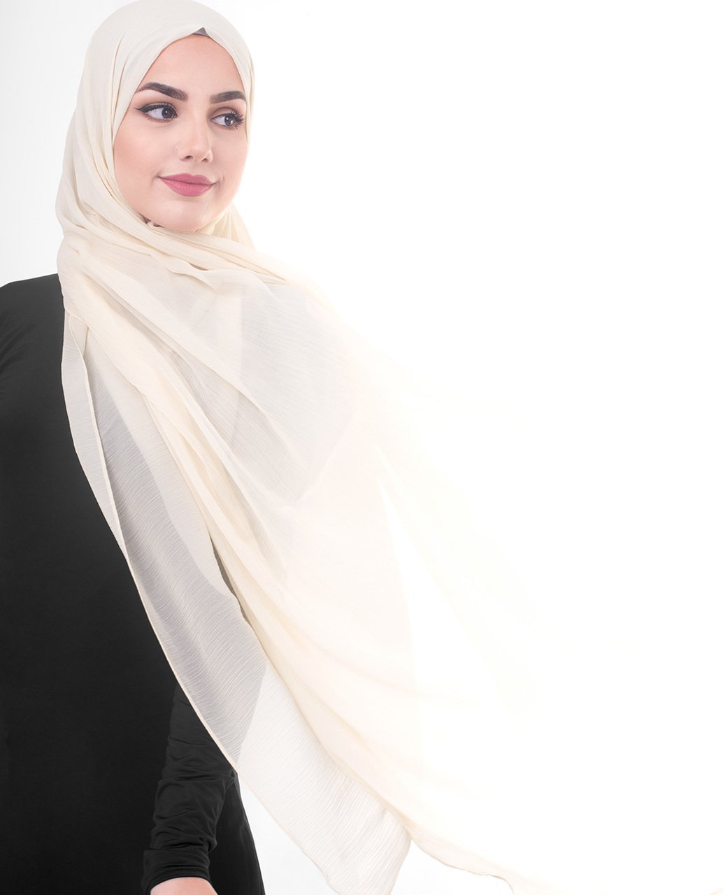 Macadamia Poly Chiffon Hijab M Macadamia 