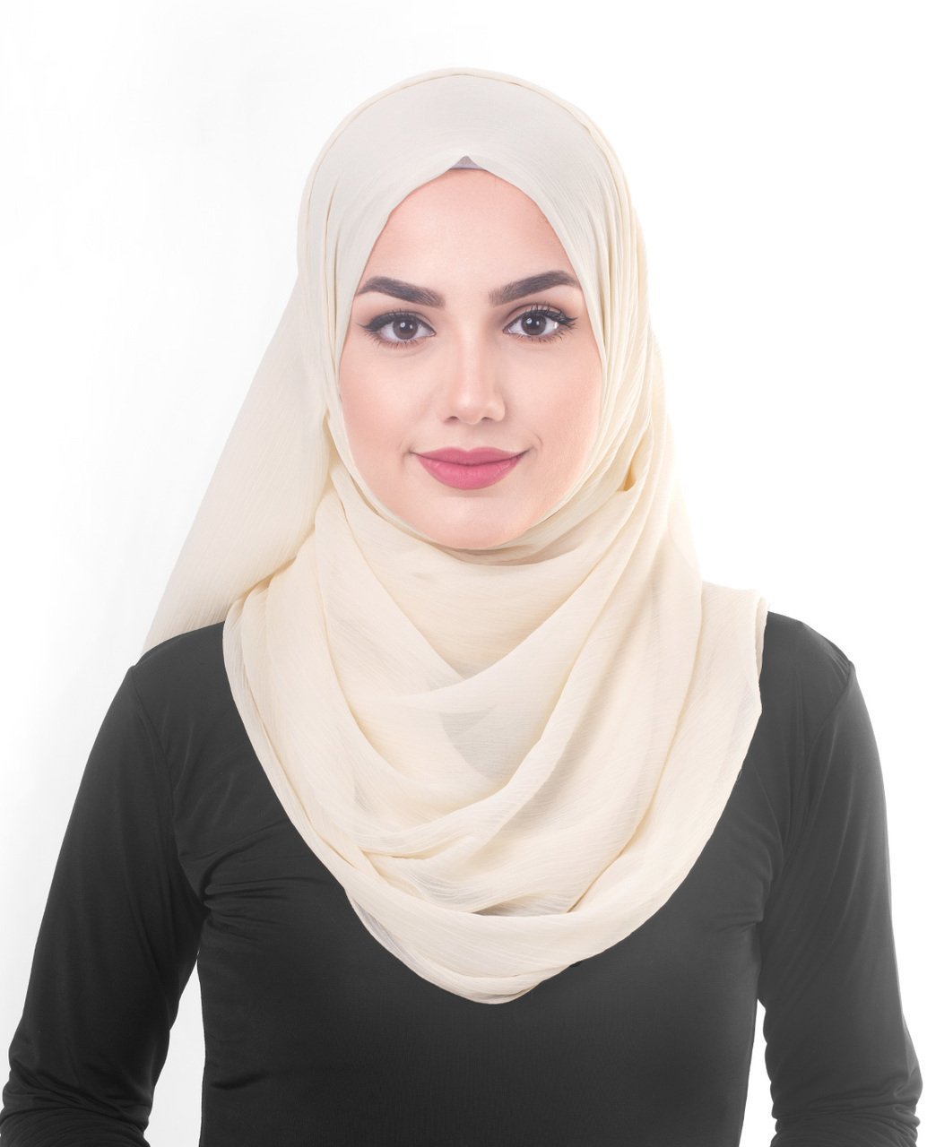 Macadamia Poly Chiffon Hijab M Macadamia 