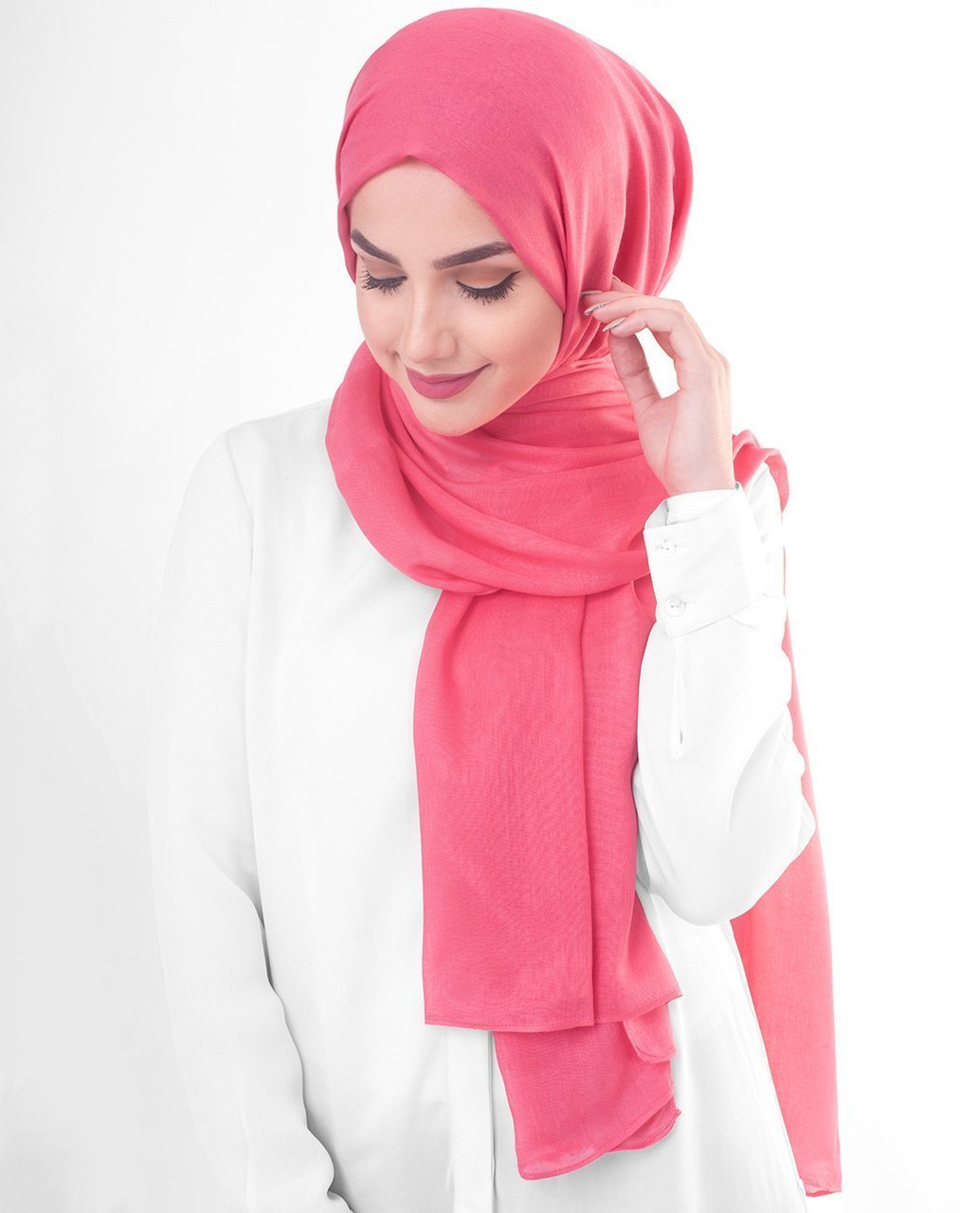 Paradise Pink Viscose Woven Hijab Regular 