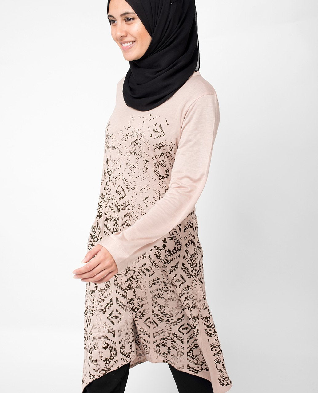 Pastel Print Top Slim 