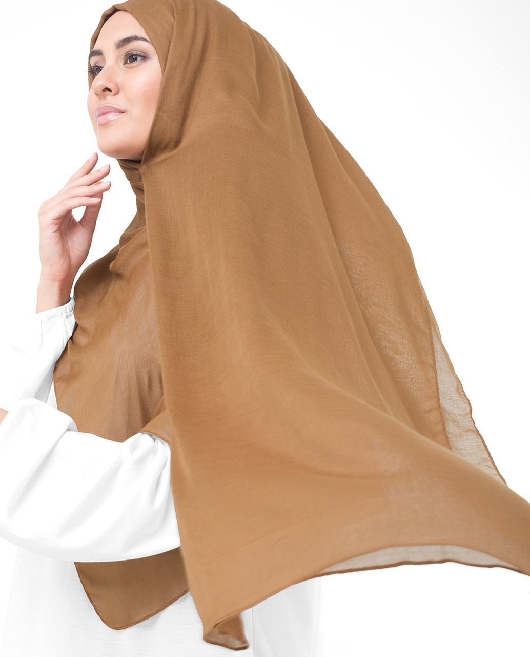 Pumpkin Spice Brown Viscose Hijab Medium Spice Brown 