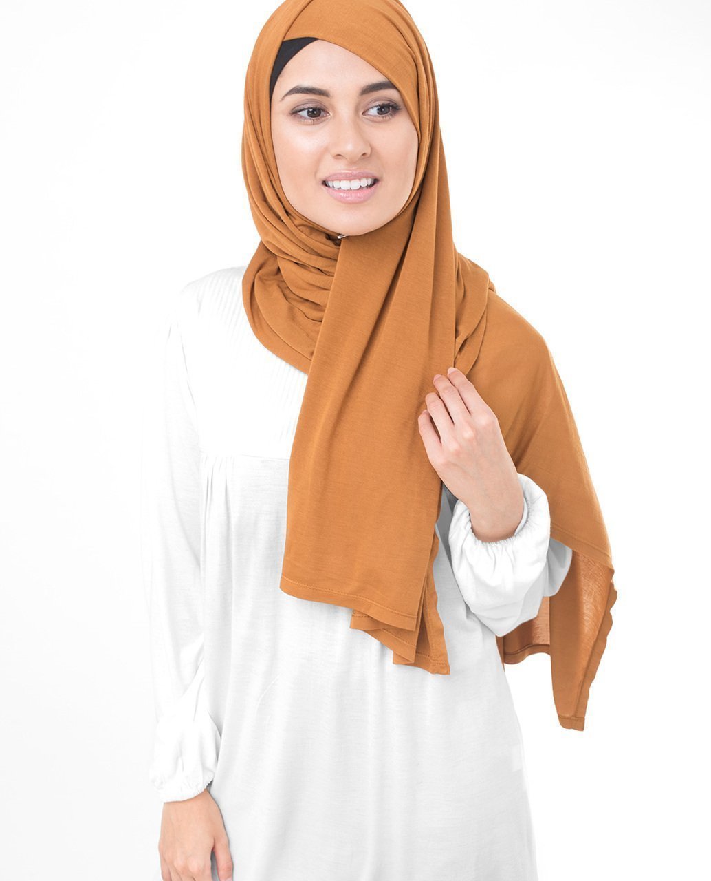 Pumpkin Spice Brown Viscose Jersey Hijab Regular Pumpkin Spice 