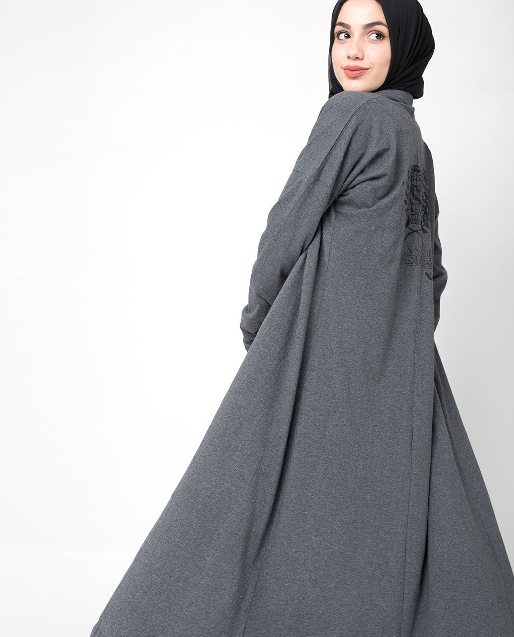 Simple Grey Cardigan Slim 