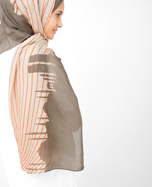 String Pine Bark Hijab
