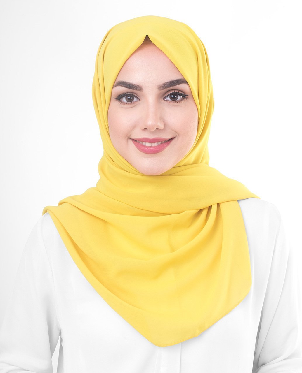 Sulphur Poly Georgette Hijab Regular Sulphur 