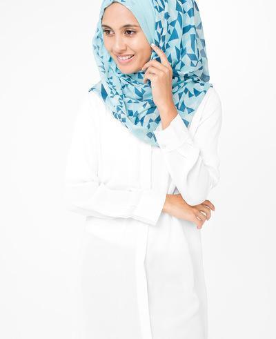 White Plume Hijab Regular 